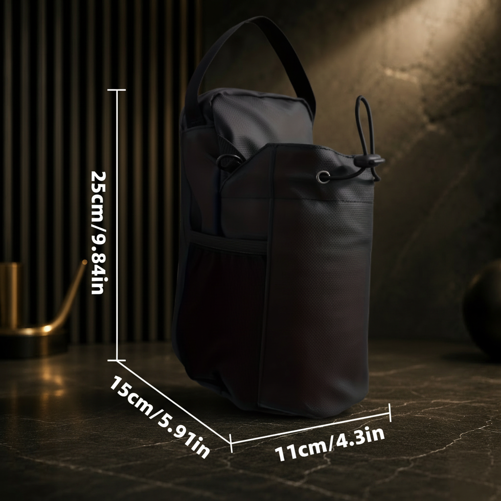 ActiveEase Gym Bag Size Guide - Dark Background