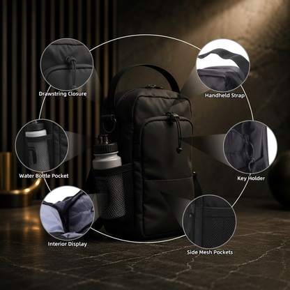 ActiveEase Gym Bag Feature Callouts
